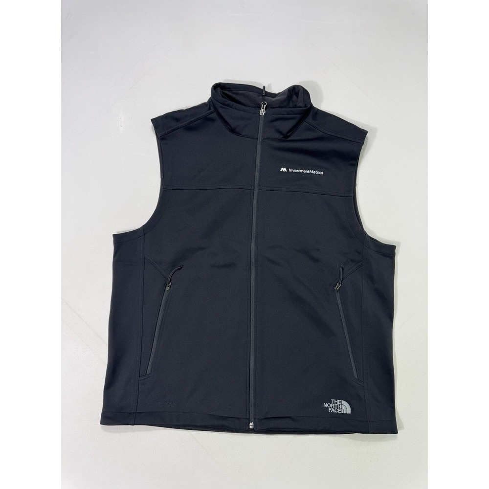The North Face Windwall Softshell Vest XL Black Full Zip Hiking Outdoor Mens XL